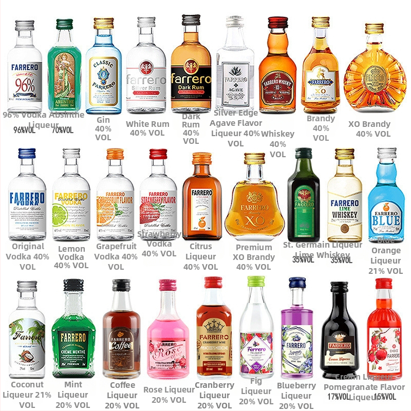Fu Yu Bază de cocktailuri – Set de mini sticle pentru începători