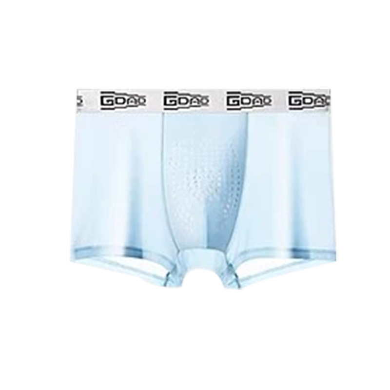 Muške bezšivne bokserice od ice-silk materijala, udobne koži, masažne čestice, ljetni model