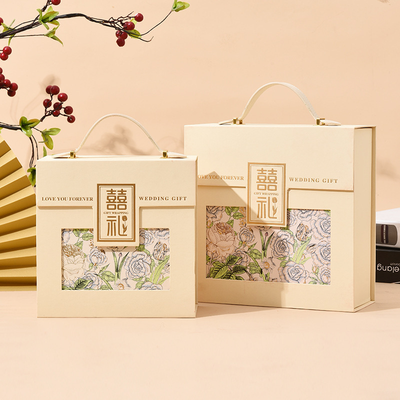 Cutie de cadouri pentru nunta în stil chinezesc pentru domnișoarele de onoare, cutie elegantă pentru cadouri pentru invitați la nuntă, cutie goală pentru ceaiul de nuntă