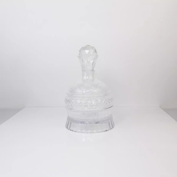 Set de decantator din cristal Star Diamond, rotativ, cu pahare pentru băuturi spirtoase