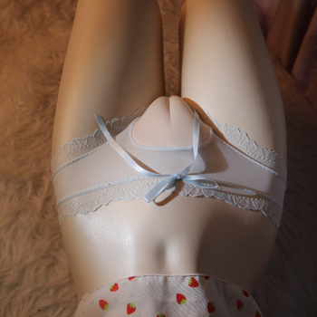 Prozirne mrežaste gaćice s dizajnom Camel Toe i otiskom Abalone, tanke, seksi transgender donje rublje