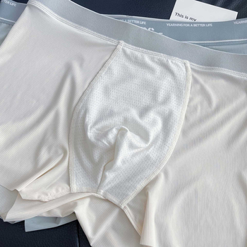 Muške bezšivne boxerice od ice silk, srednji pojas, prozračne, ultra tanke, antibakterijske 5A
