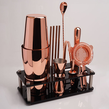 Set Boston pentru cocktail din oțel inox 304 într-o cutie cadou, shaker manual pentru ceai cu lămâie și ceai cu lapte