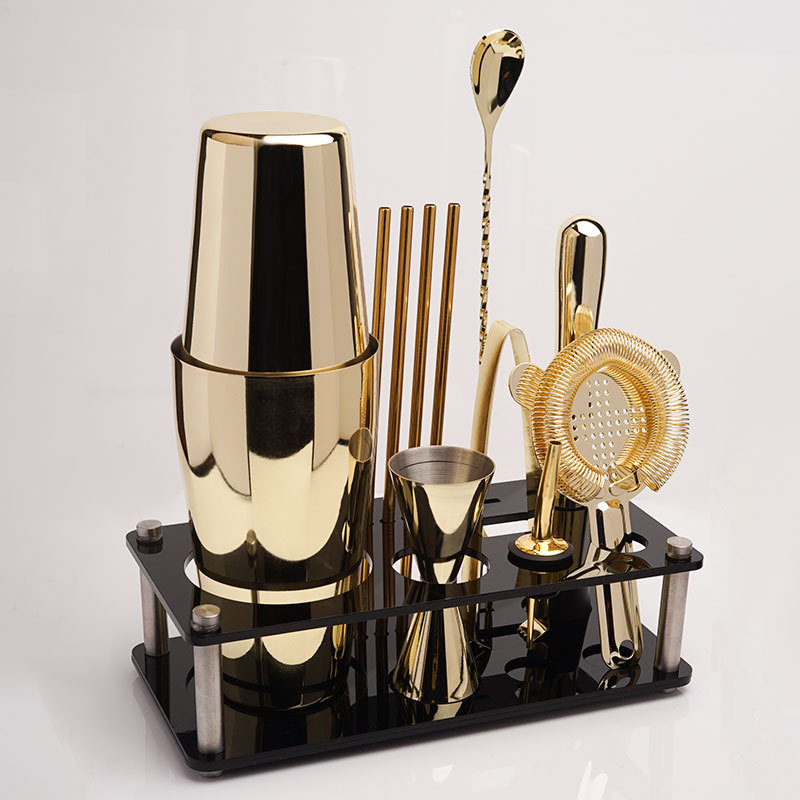 Set Boston pentru cocktail din oțel inox 304 într-o cutie cadou, shaker manual pentru ceai cu lămâie și ceai cu lapte