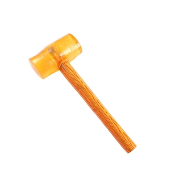 Ciocan din cauciuc transparent cu cap din plastic și mâner din plastic pentru montaj plăci – ciocan de construcție multifuncțional