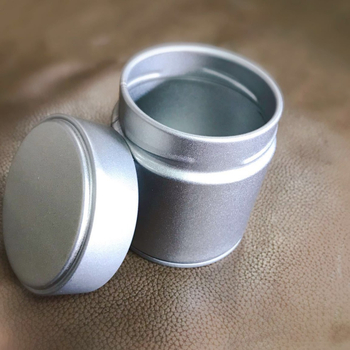 Cutie metalică pentru ceai cu capac filet circular, recipient pentru pudră de matcha, mic recipient pentru ceai