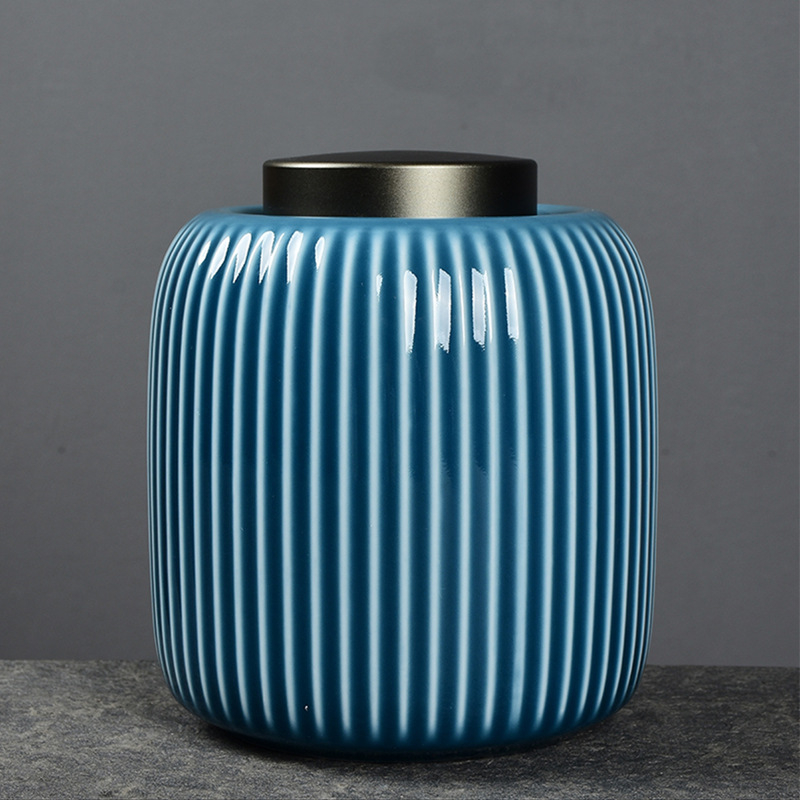 Recipient ceramic pentru ceai, sigilat pentru depozitare, mare pentru ceai negru și ceai verde