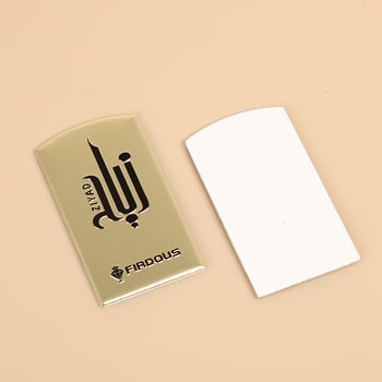 Semne metalice personalizate din aliaj de aluminiu, etichete pentru parfum, sticle de cosmetică curbate, etichete bronz vintage cu logo
