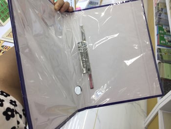 Dosar A4 cu inel D de 1,5 inch, din carton rigid perforat