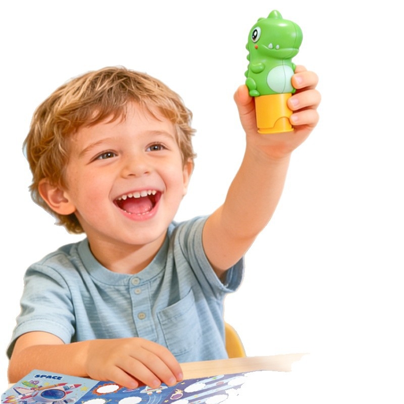 Keybaby Ștampilă spațială magică, pix și autocolante pentru copii — jucărie educativă cu capibara, lucrată manual, set de 100 de bucăți