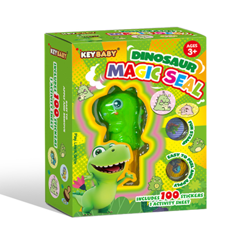 Keybaby Ștampilă spațială magică, pix și autocolante pentru copii — jucărie educativă cu capibara, lucrată manual, set de 100 de bucăți