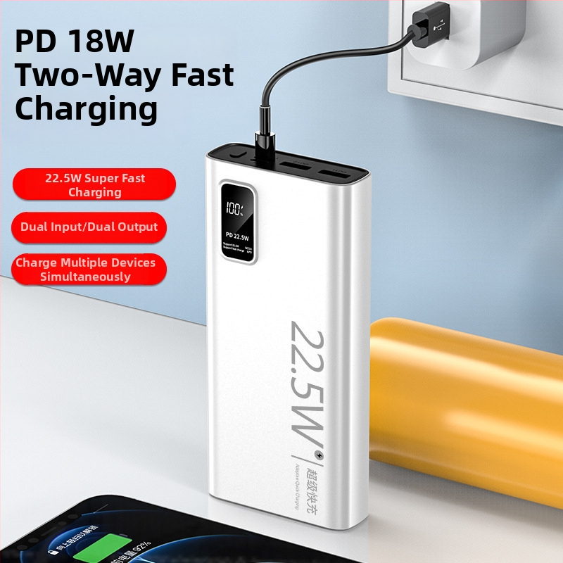 Power banka s certifikáciou 3C PD obojsmerné rýchle nabíjanie 20000mAh pre telefóny a tablety