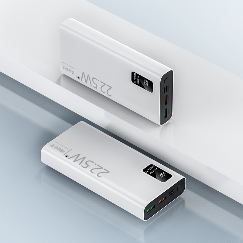 3C-сертифициран PD двупосочен бързозаряден Power Bank 20000mAh за телефони и таблети