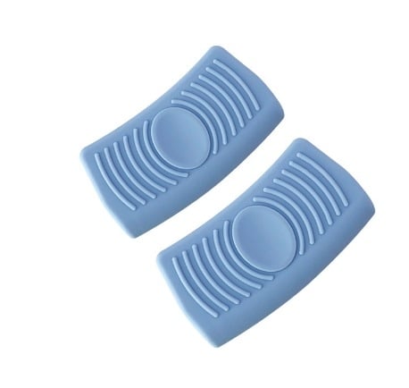 Clip izolant pentru mânerul oalei, din silicon, grosime extra, rezistent la temperaturi înalte, pentru oale din fontă