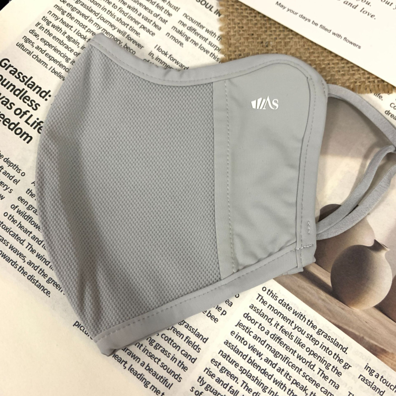 Aishang Maska za sunčanje s prozračnom mrežom za žene, vizualno sužavanje lica, zaštita očiju, Ice Silk maska, 26 novih modela