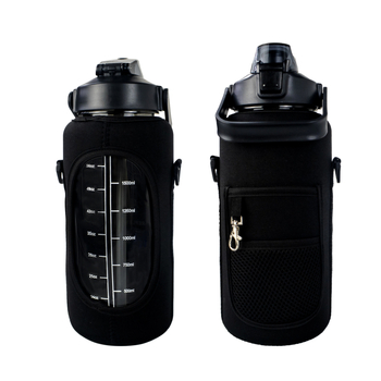 Husă din neopren pentru sticla de apă, pentru sporturi în aer liber, protecție anti-cădere și curea cross-body