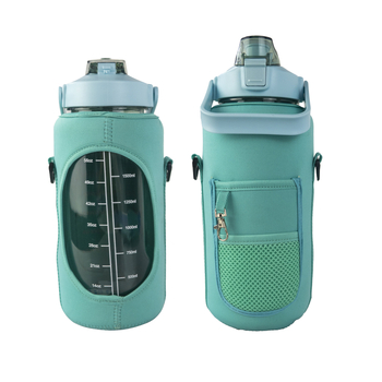 Husă din neopren pentru sticla de apă, pentru sporturi în aer liber, protecție anti-cădere și curea cross-body