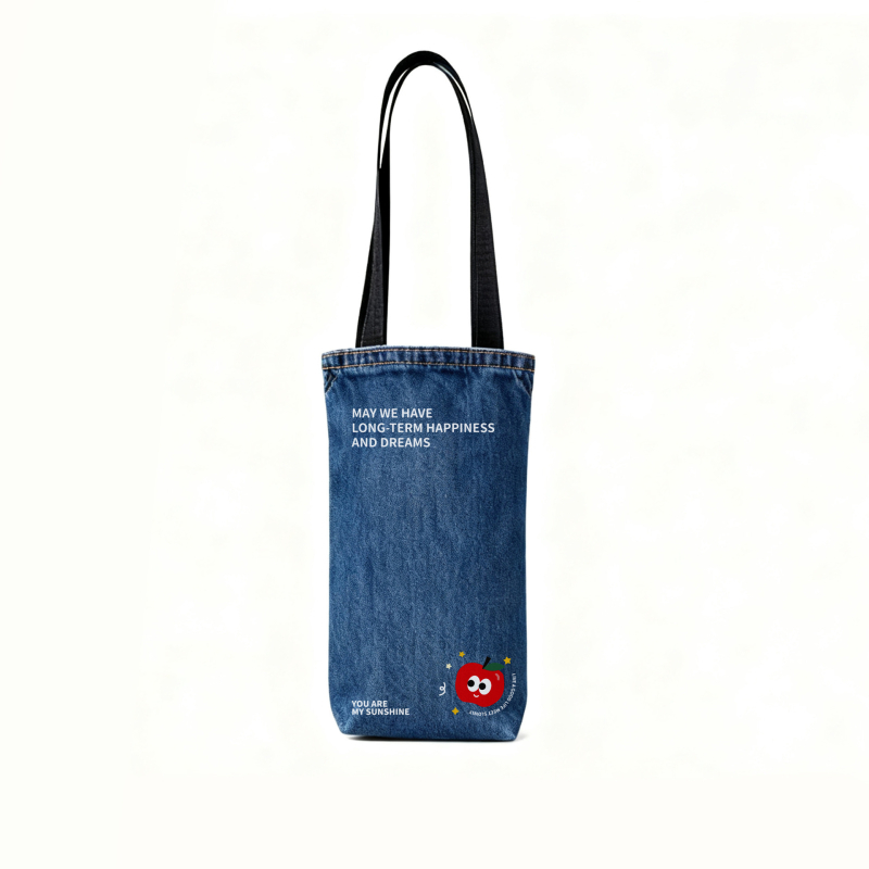 Geantă de termos Oxford, cu mai multe buzunare, curea crossbody, protecție pentru sticlă și organizator de călătorie portabil