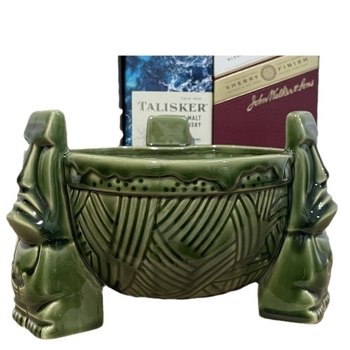Vas ceramic pentru punch cu cană tiki, 1000 ml, pahar de cocktail