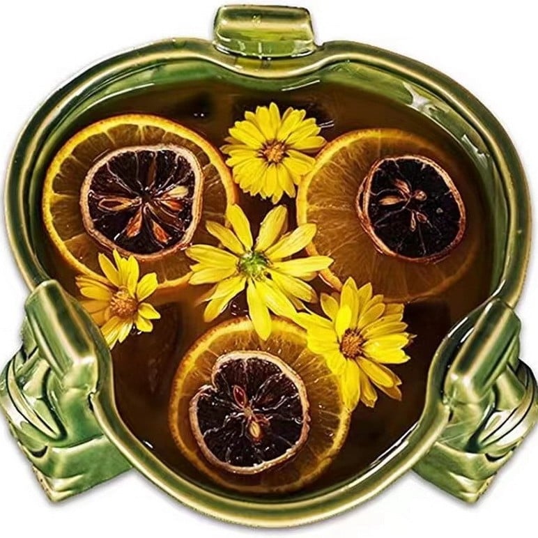 Vas ceramic pentru punch cu cană tiki, 1000 ml, pahar de cocktail