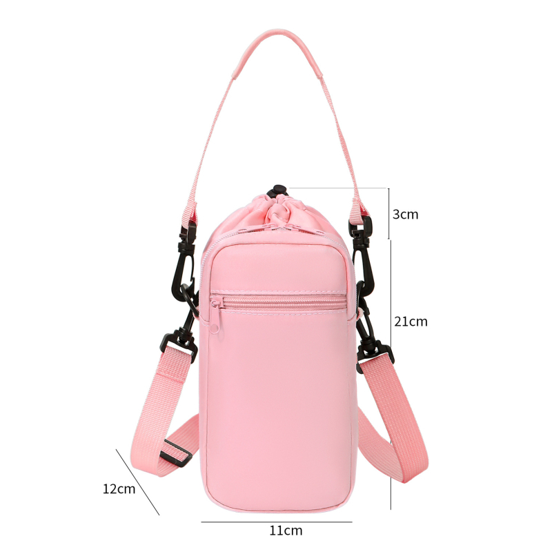 Geantă termică pentru sticlă de apă, multifuncțională, cu curea crossbody, pentru exterior, capacitate mare