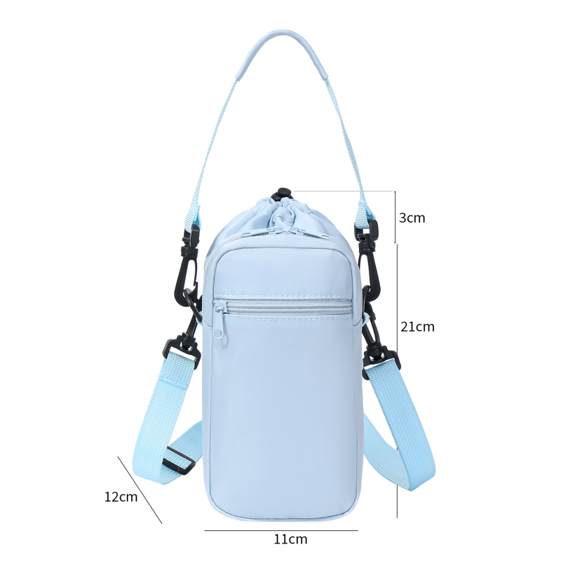 Geantă termică pentru sticlă de apă, multifuncțională, cu curea crossbody, pentru exterior, capacitate mare