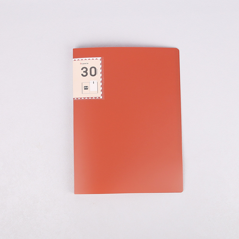 Mapă A4 de informații cu pagini interioare transparente în culoare retro, material PP; mapă pentru partituri; pentru certificatele elevilor și foi de examen; organizator de documente de birou.
