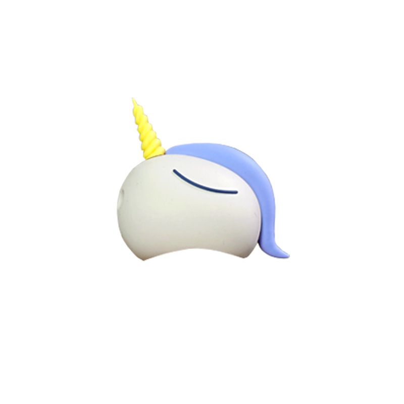 Capac de pahar din silicon cu cap de animal
