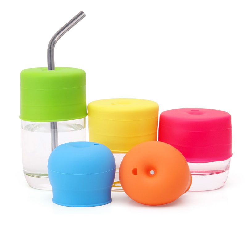 Capac pentru pahar de copii din silicon, anti-vărsat, design cu personaje de desene animate, siguranță alimentară, personalizabil