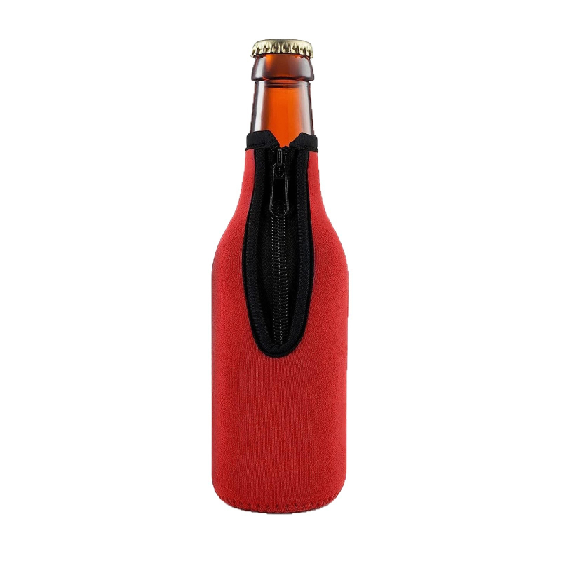 Husă din neopren pentru sticlă de bere cu fermoar, protecție pentru sticlă, husă Cola și bere, personalizabilă