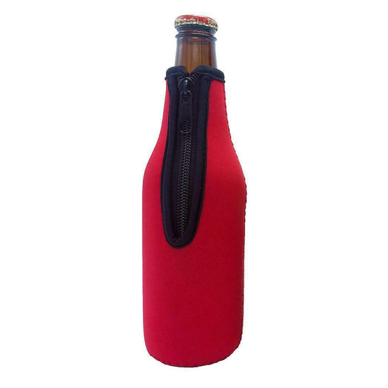 Husă din neopren pentru sticlă de bere cu fermoar, protecție pentru sticlă, husă Cola și bere, personalizabilă
