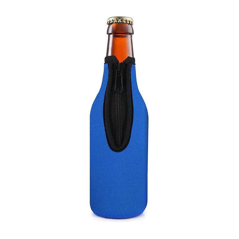 Husă din neopren pentru sticlă de bere cu fermoar, protecție pentru sticlă, husă Cola și bere, personalizabilă
