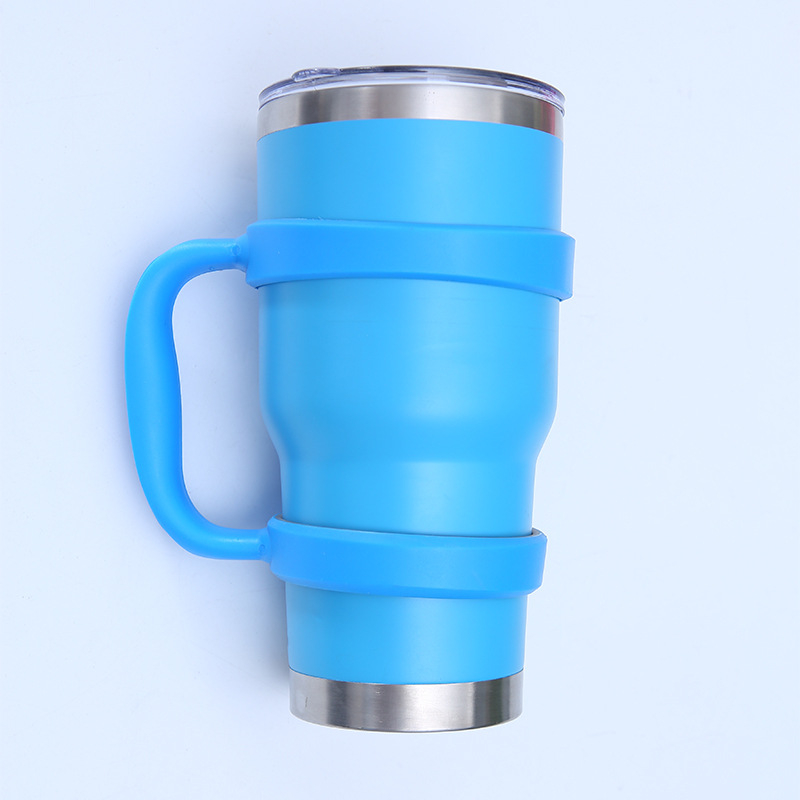 Suport pentru cană auto, izolație termică, mâner din silicon, capacitate mare, 30 oz, 304 oțel inoxidabil