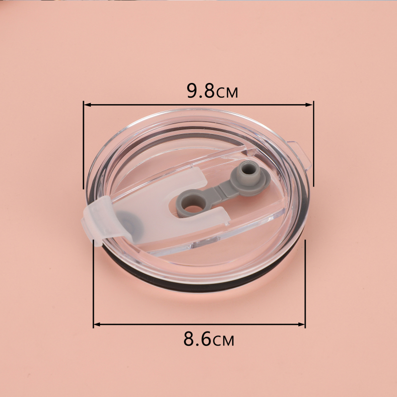 Capac transparent pentru pahar auto cu etanșare anti-scurgeri, capac plat pentru pahare de mari dimensiuni, accesoriu pentru pahare în diverse dimensiuni