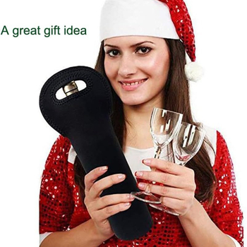 Husă pentru sticla de vin roșu cu mâner, izolație termică, potrivită pentru o singură sticlă, design modern minimalist