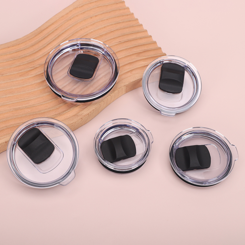 Capac magnetic cu apăsare pentru căni termice izolate, etanș la scurgeri, din PP și silicon, 20oz–30oz