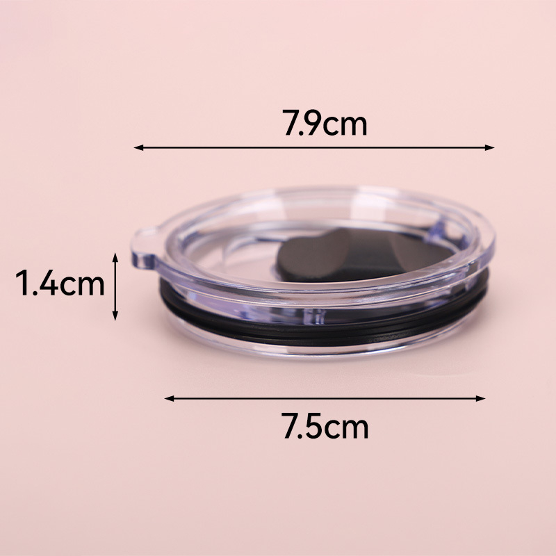 Capac magnetic cu apăsare pentru căni termice izolate, etanș la scurgeri, din PP și silicon, 20oz–30oz