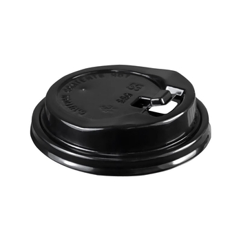 Capac plastic de unică folosință pentru ceașcă de hârtie, diametrul 75 mm, capac etanș anti-scurgeri pentru cafea la pachet