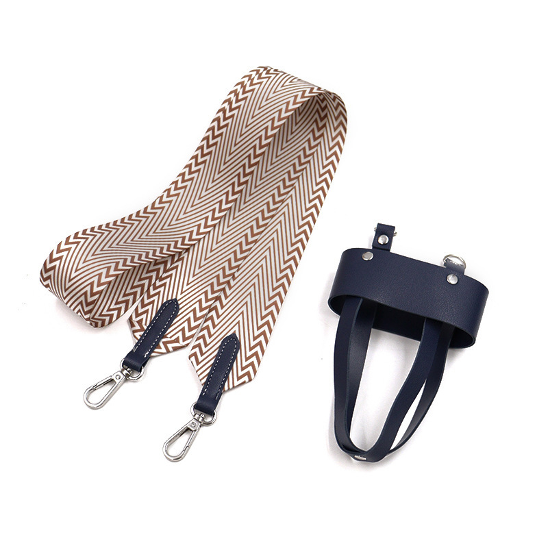 Husă PU pentru pahar cu curea crossbody, stil retro, pentru termos din oțel inoxidabil