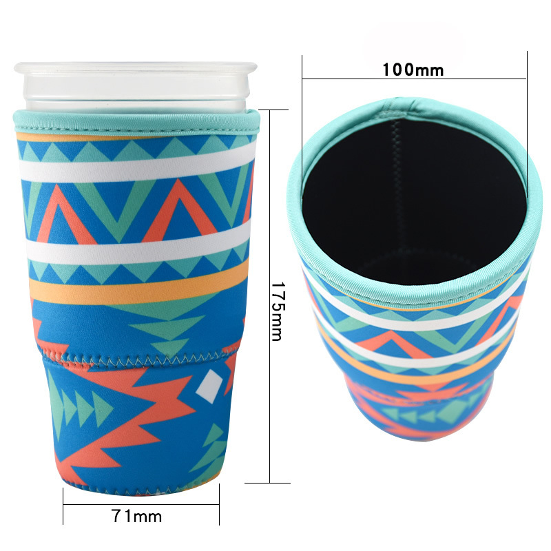 Set de huse din neopren pentru pahare de ceai cu lapte și cafea; huse pentru ținere în mână și huse pentru corn de înghețată.