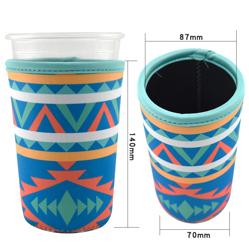 Set de huse din neopren pentru pahare de ceai cu lapte și cafea; huse pentru ținere în mână și huse pentru corn de înghețată.