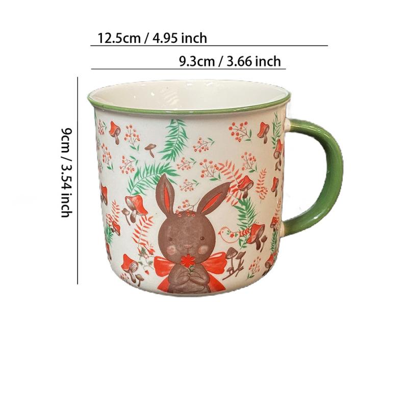 Cană ceramică drăguță cu personaje de desene animate pentru copii, cană zilnică pentru băut, compatibilă cu microundele pentru încălzirea laptelui, cană pentru cuplu