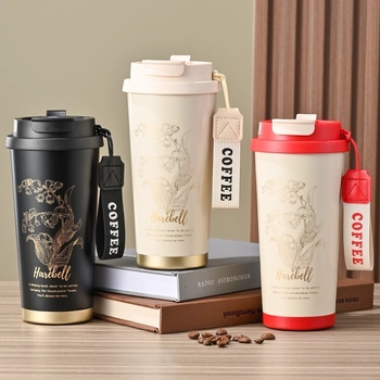 Cana termică cu pai Lily of the Valley – design elegant, calitate superioară
