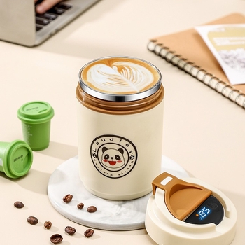 Ceașcă de cafea cu interior din oțel inoxidabil 304, etanșă și anti-scurgeri, portabilă și elegantă