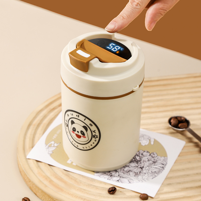 Ceașcă de cafea cu interior din oțel inoxidabil 304, etanșă și anti-scurgeri, portabilă și elegantă