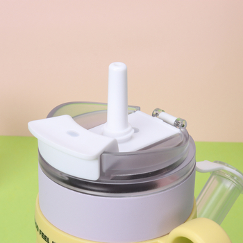 Cană termoizolantă din oțel inoxidabil 304, cu mâner, pentru mașină, cu pai — capacitate 40oz, interior 304, exterior 201