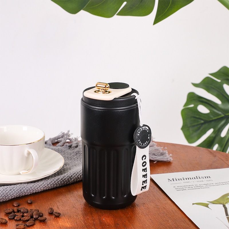 Cană de cafea din oțel inoxidabil 316 cu afișaj inteligent al temperaturii, portabilă pentru mașină, cu șnur, termos izolat