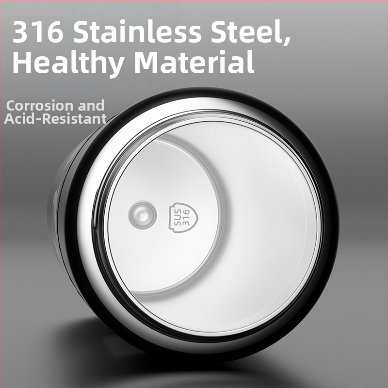 Noul termos minimalist din oțel inoxidabil 316, portabil pentru exterior, unisex