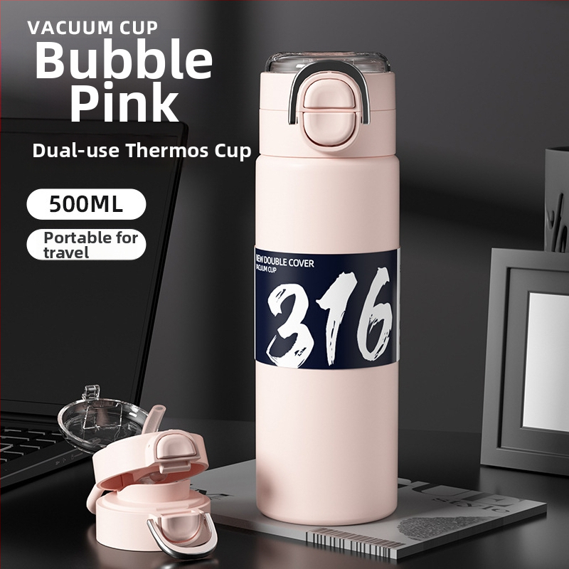 Noul termos minimalist din oțel inoxidabil 316, portabil pentru exterior, unisex
