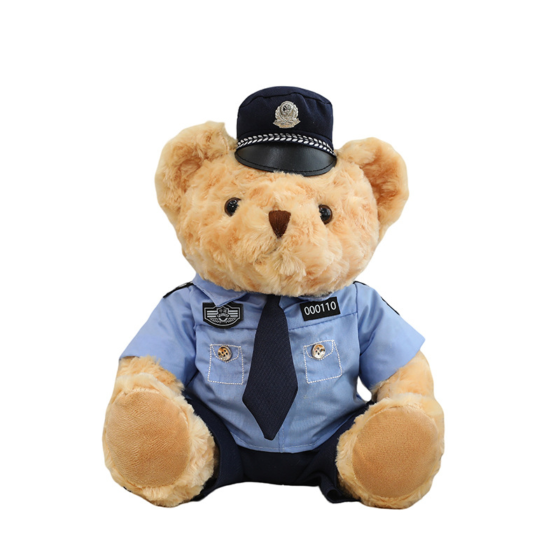Plišani policijski medvjedić u vatrogasnoj uniformi – Teddy medvjed za djevojčice i djecu